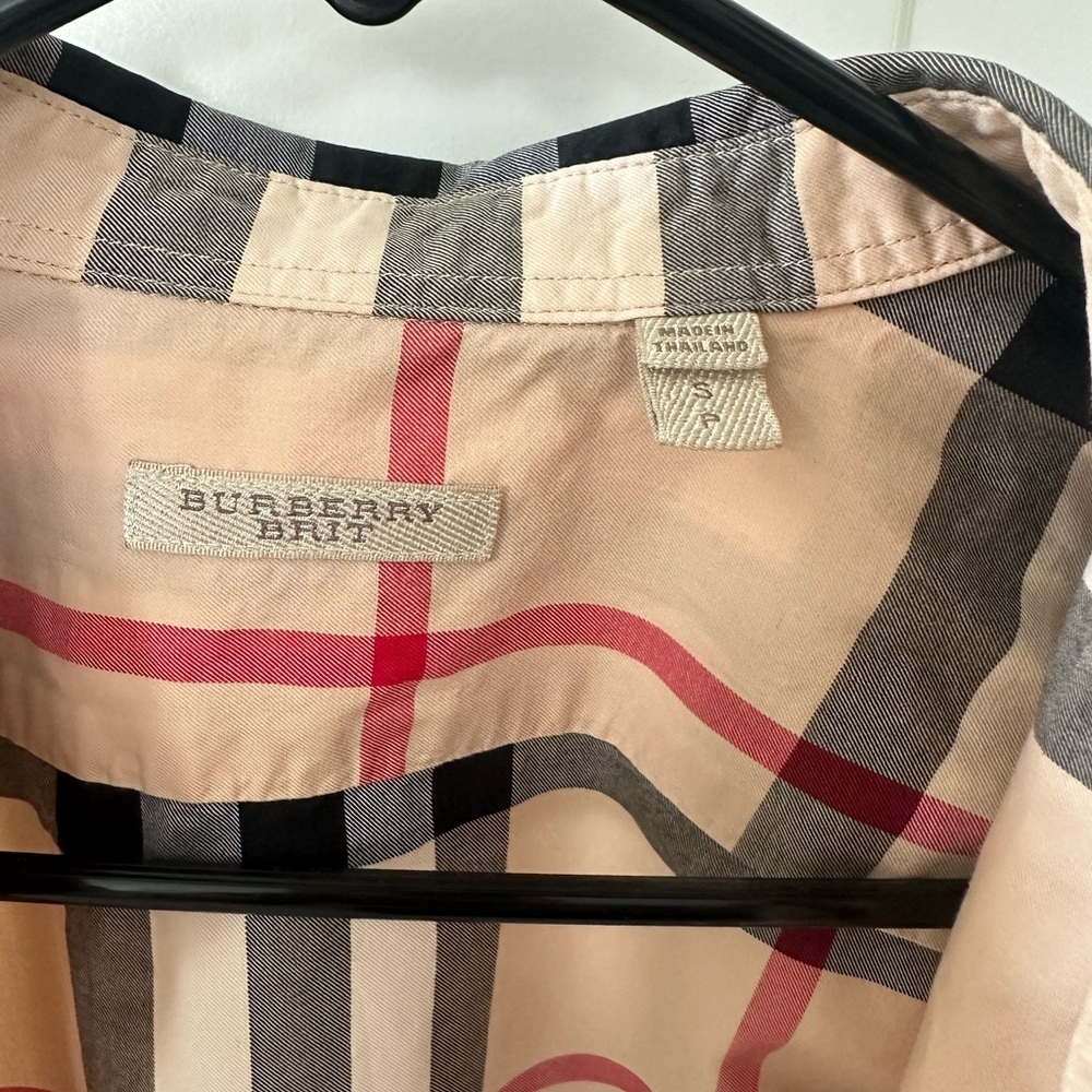 Burberry Brit Plaid long sleeve shirt